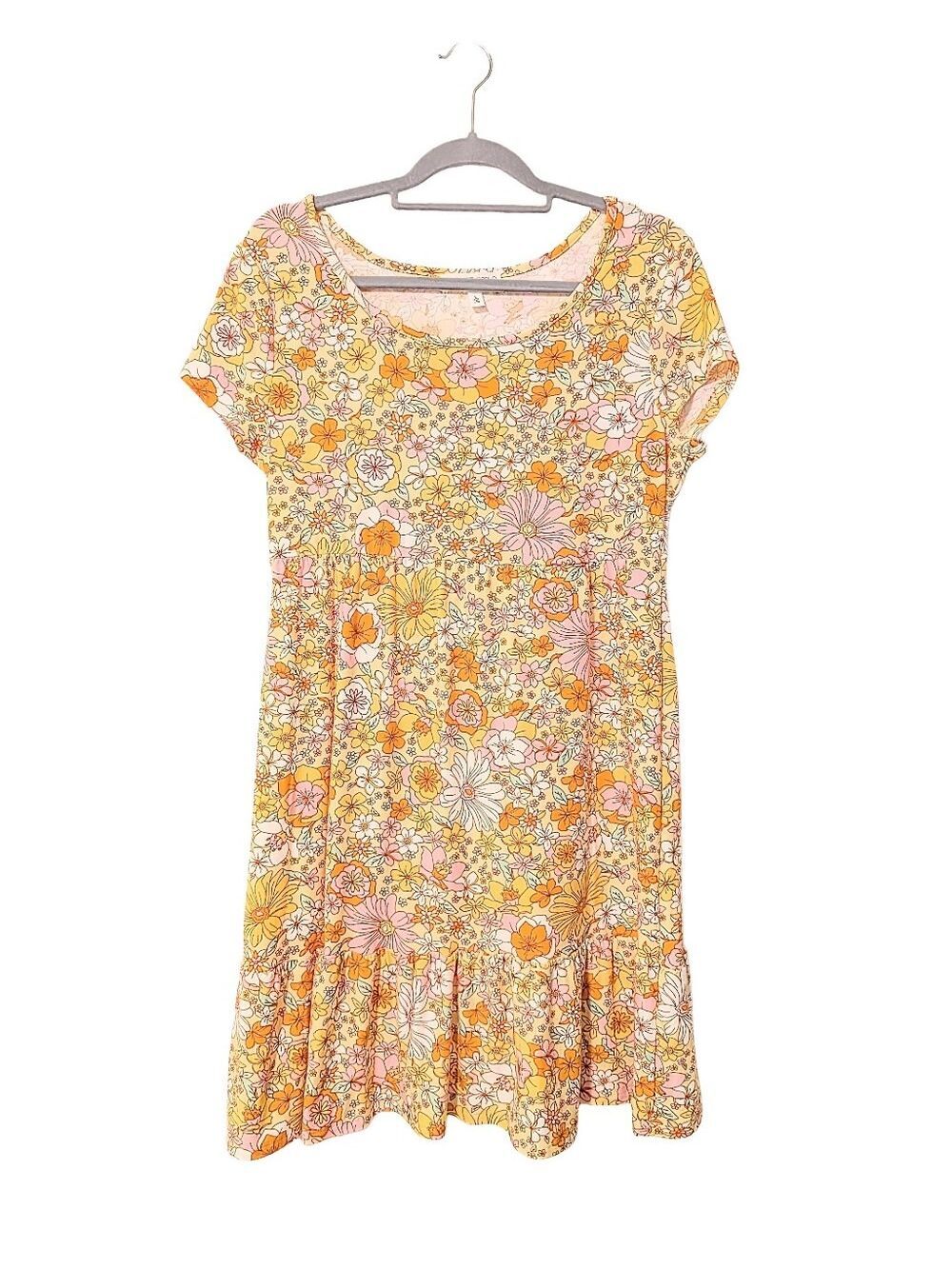 Floral Scoop Neck Dress by Planet Gold